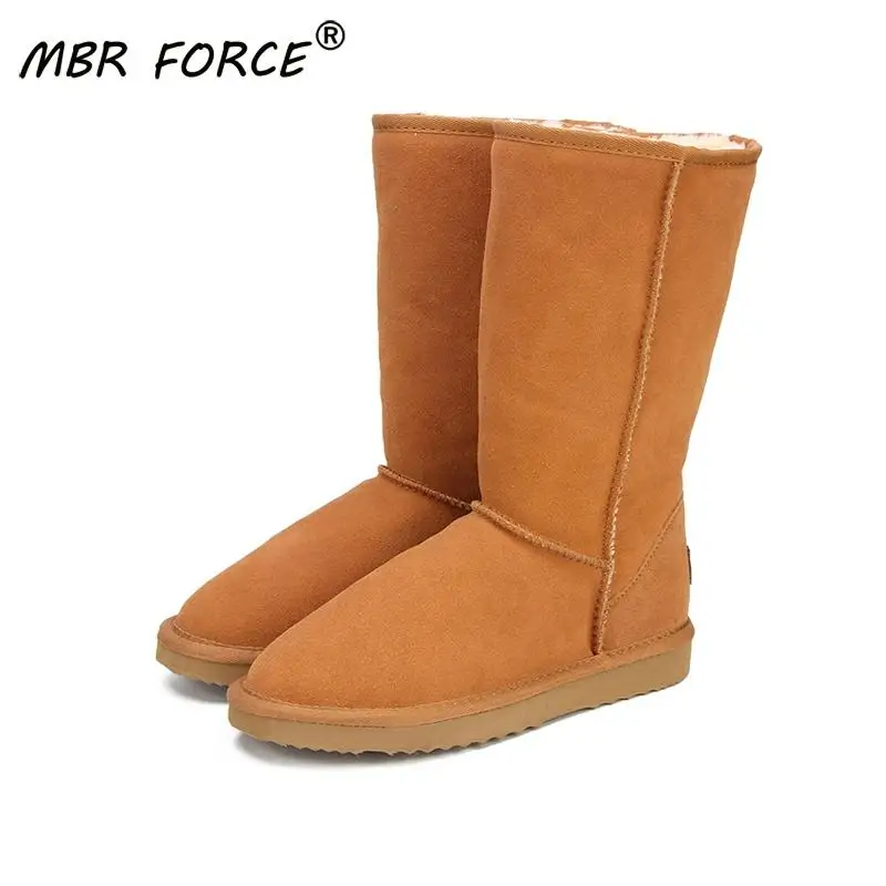 Low Cost Australia Boots Mbr Force Genuine-Leather Women Mujer No Winter Warm Top Fur High-Quality m61RWGgd