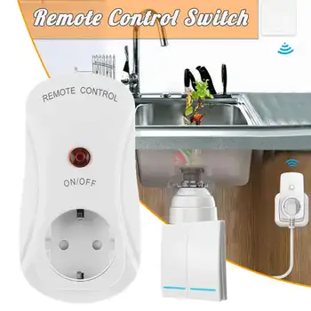 

Socket Switch for Food Waste Disposer Water Pump Motor Home Wireless Smart Switch Remote Control Wall Socket UK US EU Plug