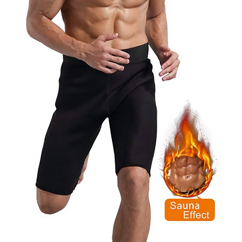 HEFLASHORMale для похудения Формирователи тела для мужчин фитнес стрейч шорты брюки Неопрен Вес для жиросжигания спортивные шорты управления