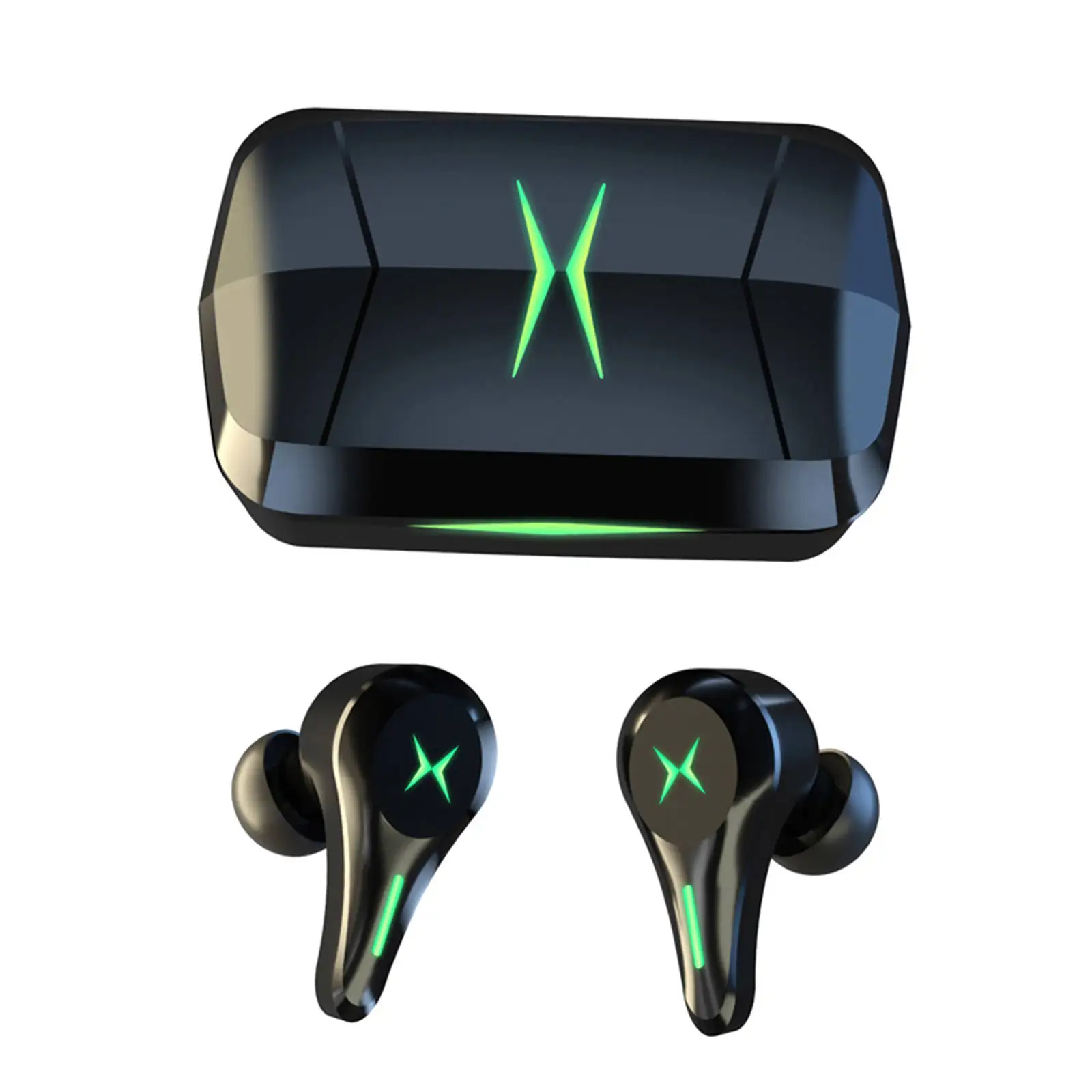 Hg-6 Gaming Headset Bluetooth 5.1 Wireless Multi-Platform Sweatproof Noise Cancelling 300mAh Earpiece for Gym Running Life Sport |