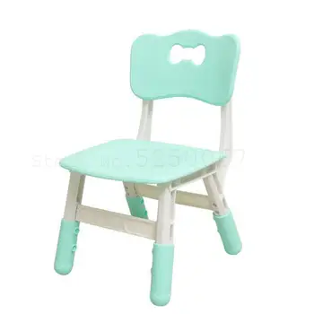 

Thickening Of Kindergarten Children Chair Chair Baby Plastic Chair Lift Kids Home Checkered Plate Stool