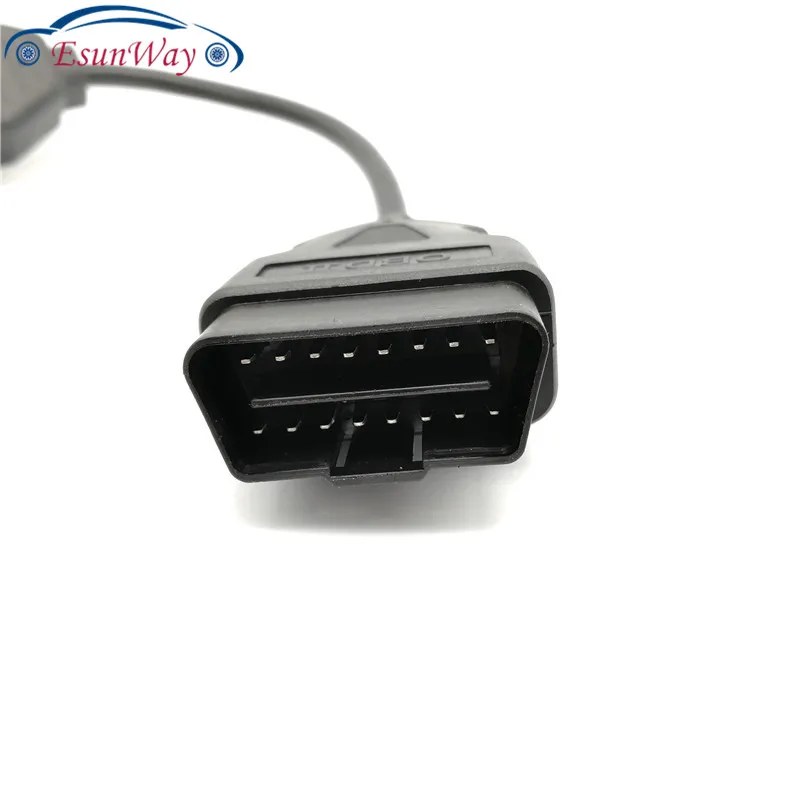 5 шт./лот! OBD 2 Удлинительный кабель, J1962M до 3 шт J1962F, сплиттер OBD2 кабель 1 до 3, OBD2 сплиттер Y кабель 50 см