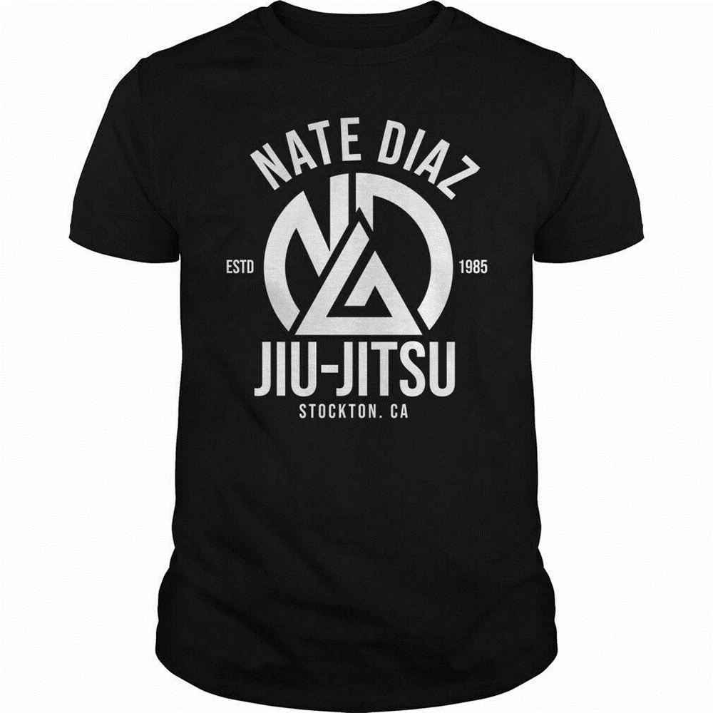 Nate Diaz Jiu Jitsu Stockton Asphalt рубашка новая крутая футболка новый модный дизайн для мужчин