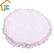 Скандинавские мягкие игровые коврики для новорожденных, мягкий хлопковый коврик для ползания, игровые коврики для девочек, Круглый напольный ковер для детей, декор интерьера комнаты