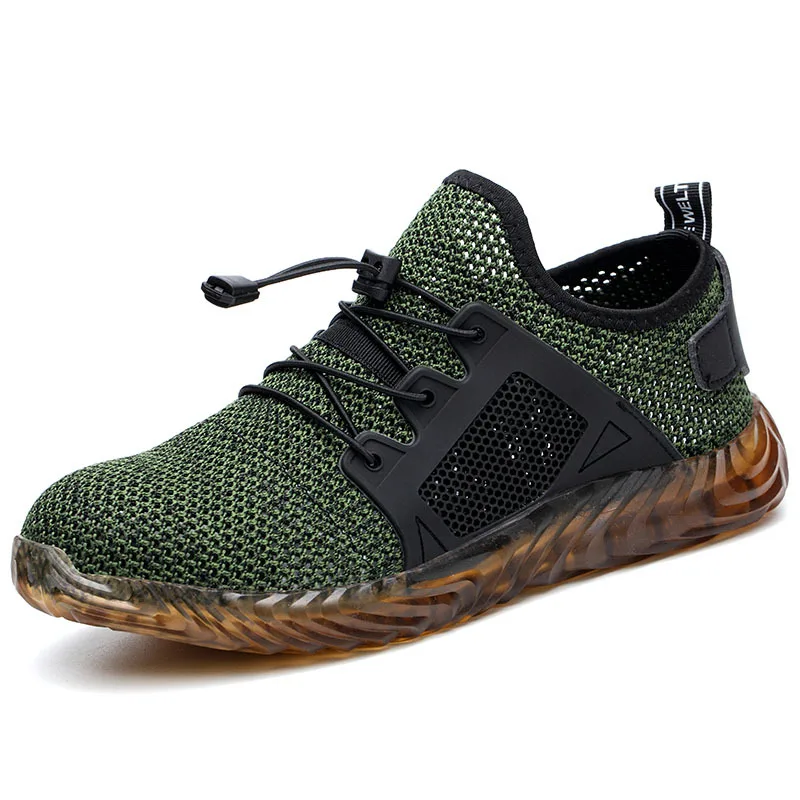 Breathable Steel Toe Cap Safety Shoes for Women Men Lightweight Work Sneakers for Construction Industrial Running Sport Trainers