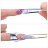 Stainless Steel Tweezers Nail Styling Fixed Clip Manicure Nail Art Tools Nail Extension Shaping Tweezer Acrylic UV Gel Curve 2