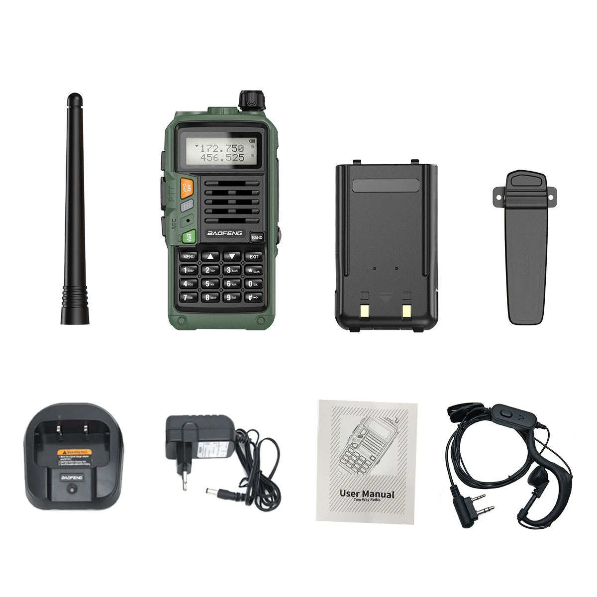 Talkies Walkies,talkie-walkie UV-9R Plus,étanche IP68,haute puissance,CB  Ham,longue portée de 30 à 50KM,Radio - V2 Tubeset Mic -EURO
