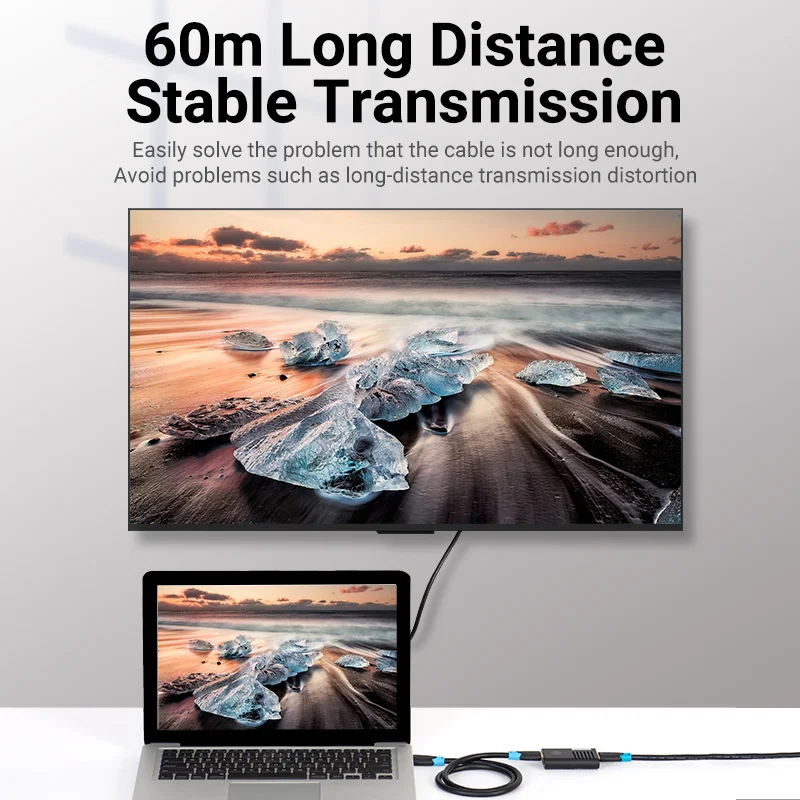 Vention HDMI 2.0 Ͽ  , ȣ ν, Ƽ 4K @ 60Hz HDMI to HDMI ͽٴ, ִ 10m, 60m