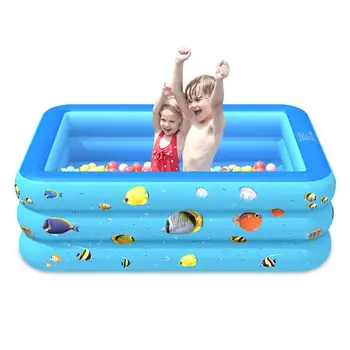 

Inflatable Swimming Pool Thickened Three-layer Safe Family Large Paddling Pool For Children Adults Babies Kids Inflatable Pool