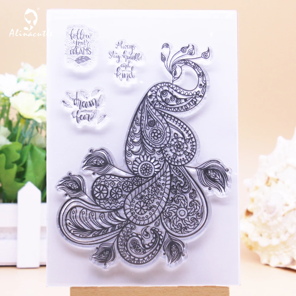 Alinacutle Birthday Sentiment Stamp CLEAR STAMPS Scrapbooking Handmade Card Album Paper Craft Rubber Transparent Silicon Stamp scrap book stamps