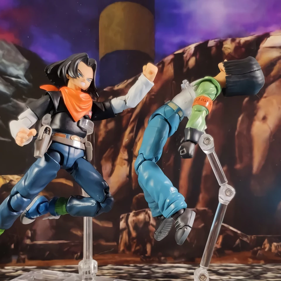 Tronzo 2 шт./компл. КЛАСС E авантюрист Dragon Ball Супер андроид № 17 Lapis SHF ПВХ фигурка модель игрушки DBZ № 17 фигурки