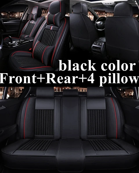 Чехол на автомобильное сиденье для Jeep wrangler Renegade Grand Cherokee wrangler jk hyundai Solaris ix35 i10 i20 i30 i40 accent tucson Elantra - Название цвета: black luxury