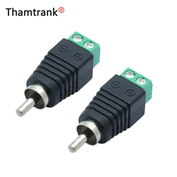 

10sets RCA Male&Female CCTV Phono RCA Male Plug TO AV Terminal Connector Video AV Balun International Standard