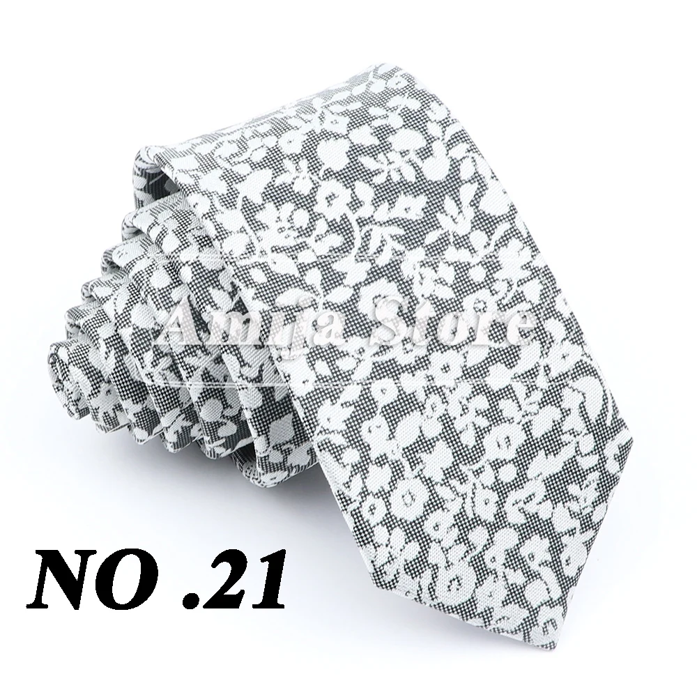 Klassische männer Silm Tie Floral Blume Drucken 6cm Krawatte Männer Original Geschenke Für Prom Zubehör Täglichen Tragen Krawatte hochzeit Party – Detail 24