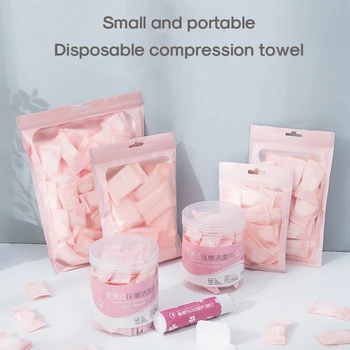 

100pcs Travel Cotton Disposable Face Towel Bamboo Sets Cleansing Wipes Makeup Cotton Pads Facial Washcloth Care Beauty Paper