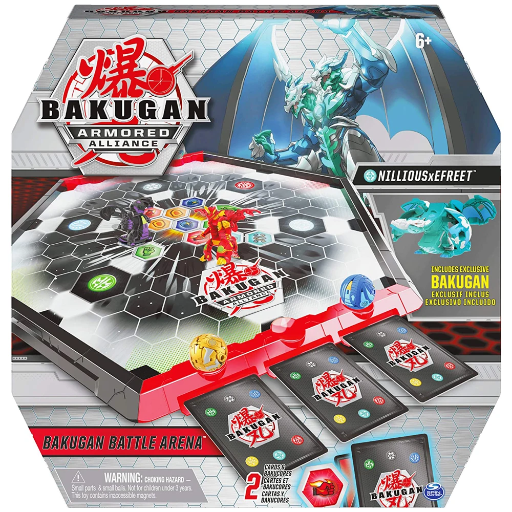 Bakugan Champions Collectors Pack Storage Case and 6 Bakugan Set
