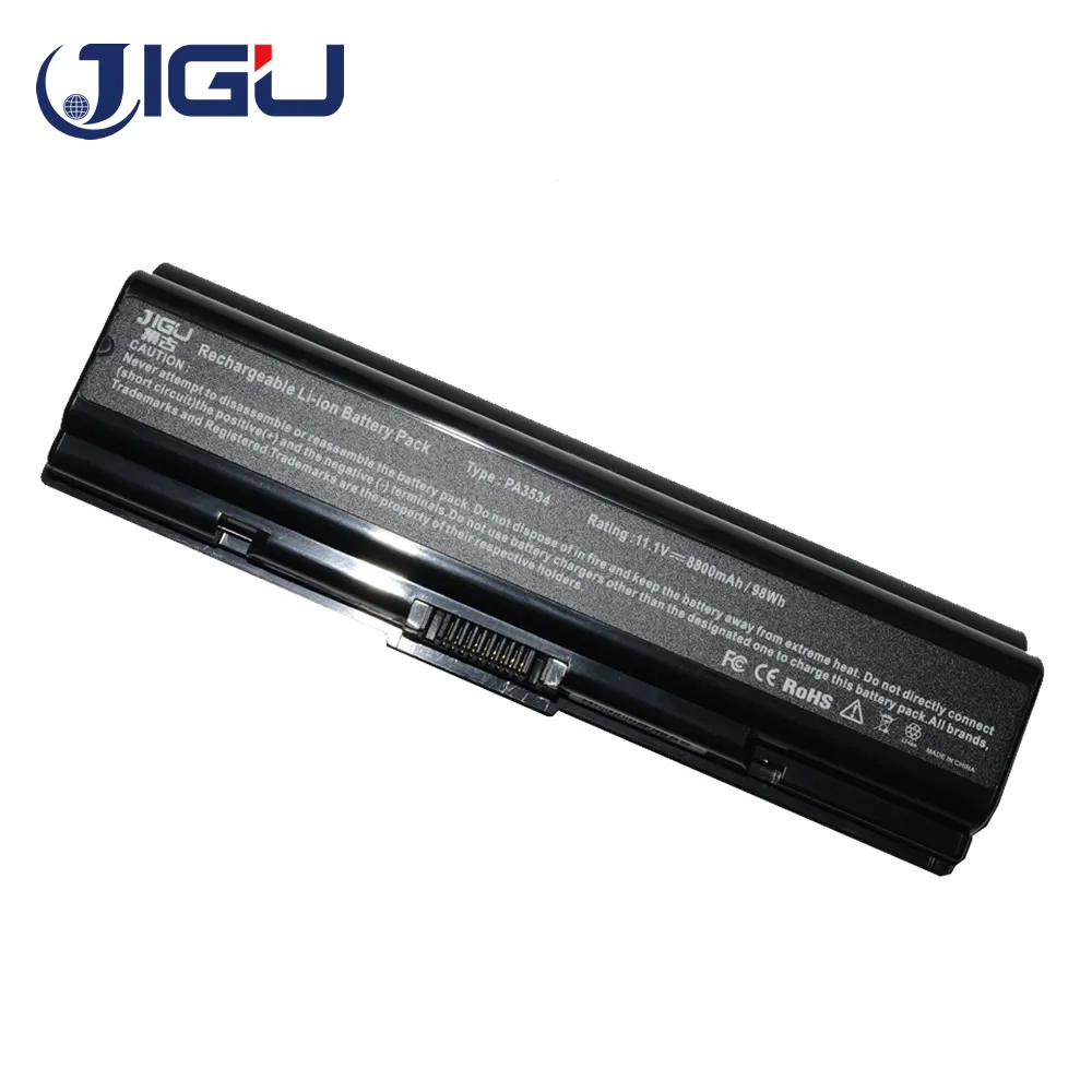 JIGU 12 Ячеек новый Аккумулятор для ноутбука Toshiba Satellite A200 A202 A500 A505 L201 L202 A203 A205 A210 A215 A300