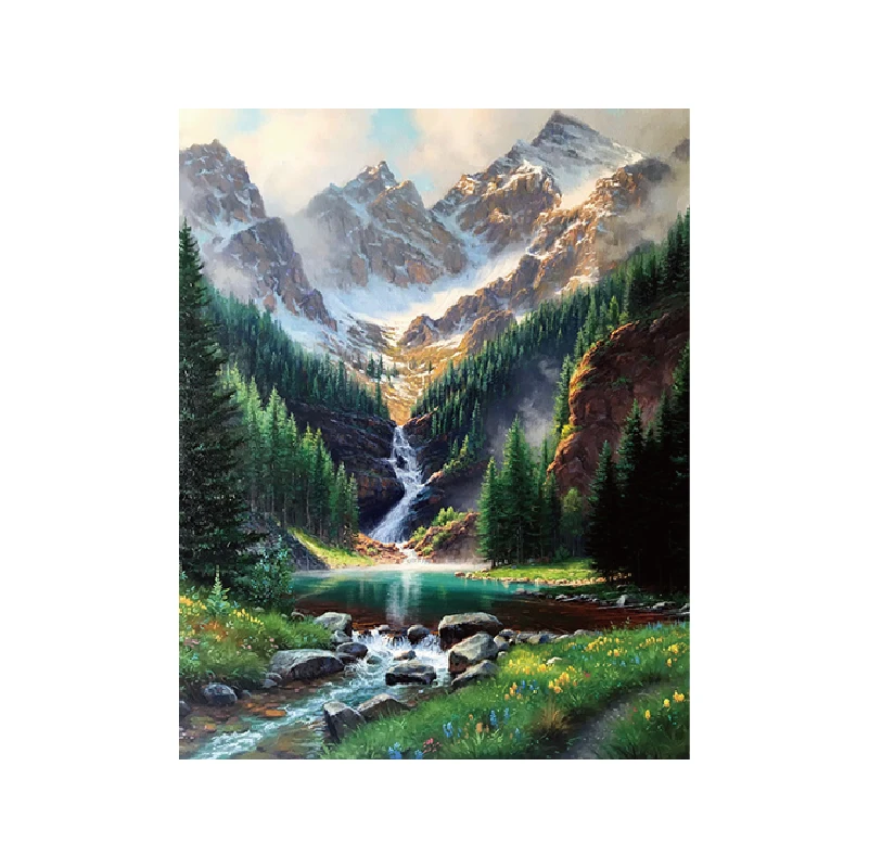 

Frameless Mountains and rivers Abstract Painting Diy Digital Painting By Numbers Modern Wall Art Picture For Home Wall Artwork