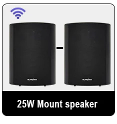 Passive Stereo Wall Mount Speaker PA System Home Audio 70V/100V/8Ohm Public Address Speakers for Park Shopping Background Music