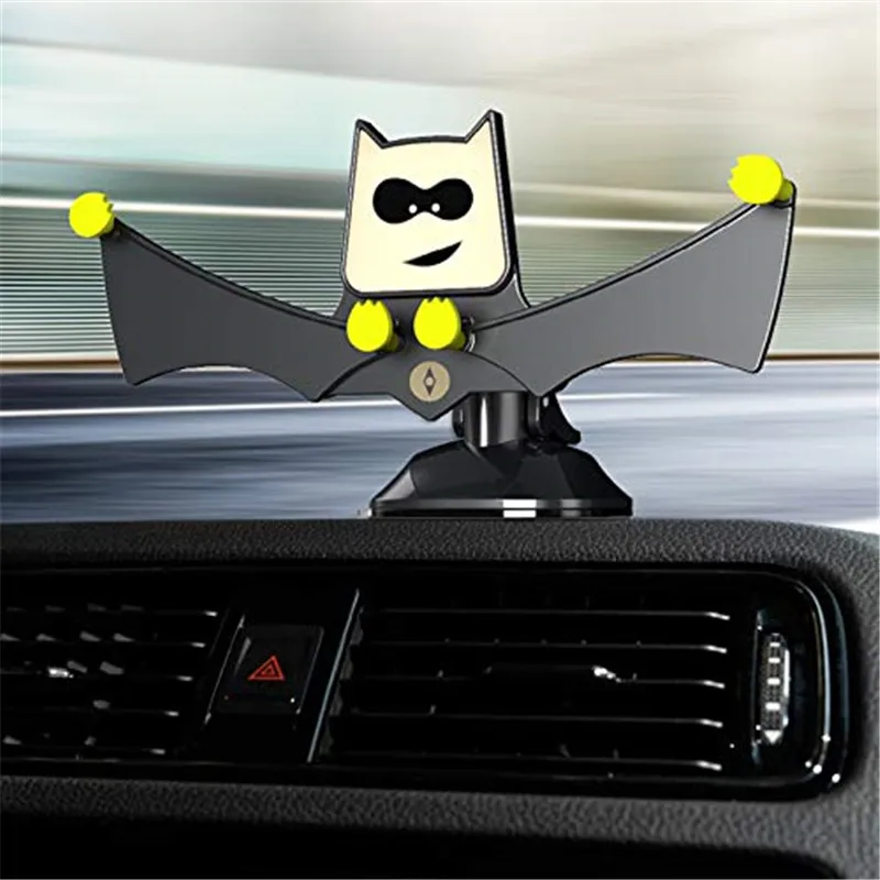 

Batman Universal Car Phone Holder Gravity Car Air Vent Mount Cradle Holder Stand for iPhone X Samsung XiaoMi Huawei GPS Bracket