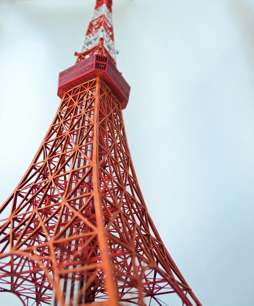 東京タワーペーパークラフト完成品1/500スケール Amazon.com: Cobaanii Mokei 1/1000 1967 Tokyo Tower Paper Craft Kit