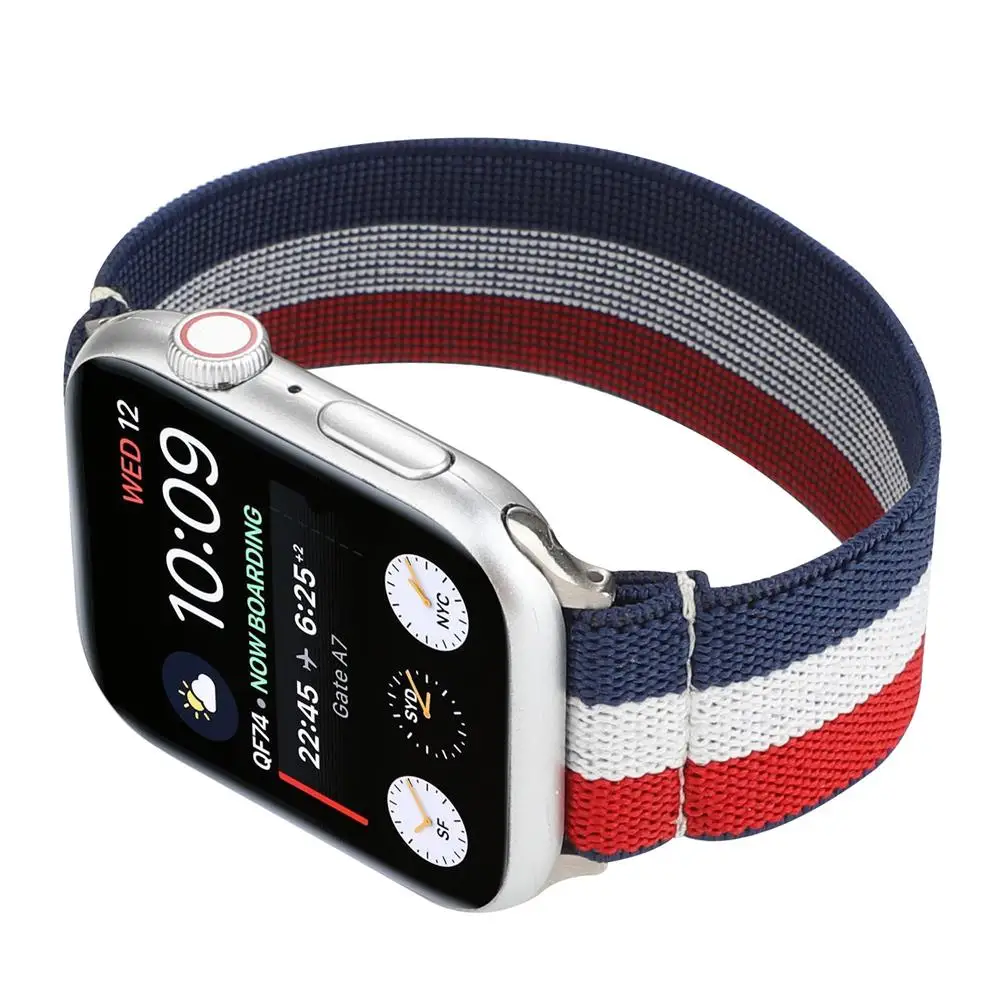 Ремешок для apple watch band 44 мм 40 эластичный браслет iwatch 42 38 девушек и женщин series 5 4 3 2