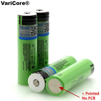 

VariCore neue NCR18650B 3,7 v 3400 mAh 18650 Lithium-Akku mit Spitzen (Keine PCB) batterien