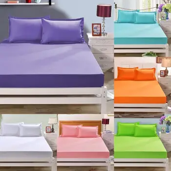 

Full Elastic Includes Flat Sheet Luxury Super Silky Soft Brushed Microfiber Deep Pocket Fitted Sheets Pillowcase Bed Set Solid