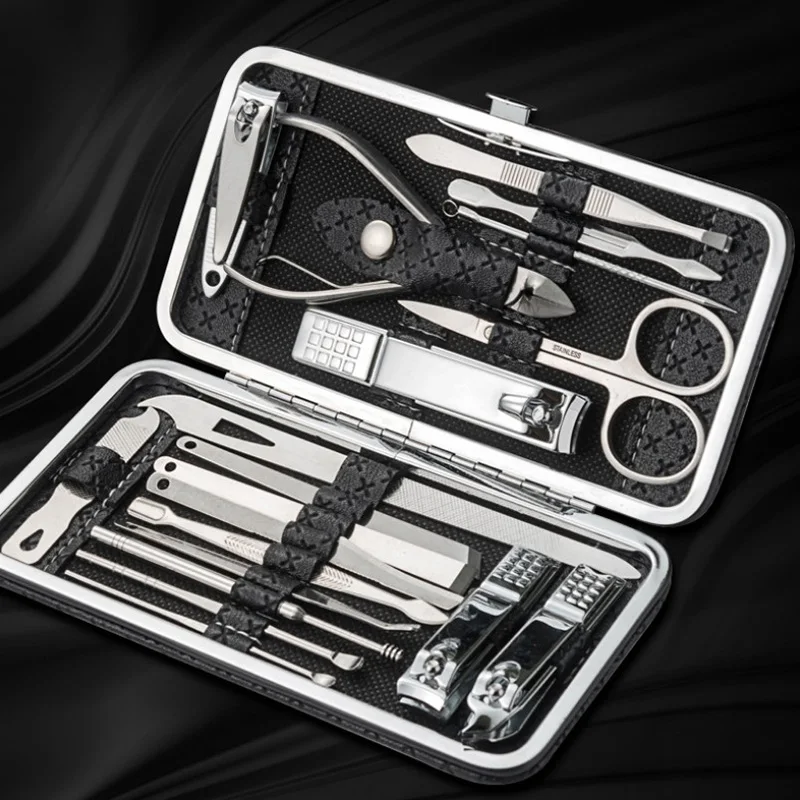 Cortador de Tosquiadeira de Unhas Colher de Orelha de Aço Clippers de Unhas Manicure Conjunto Doméstico Inoxidável Ferramenta Pedicure Unha Tesoura 16 - 19 3 Cheap Cortadores e aparadores