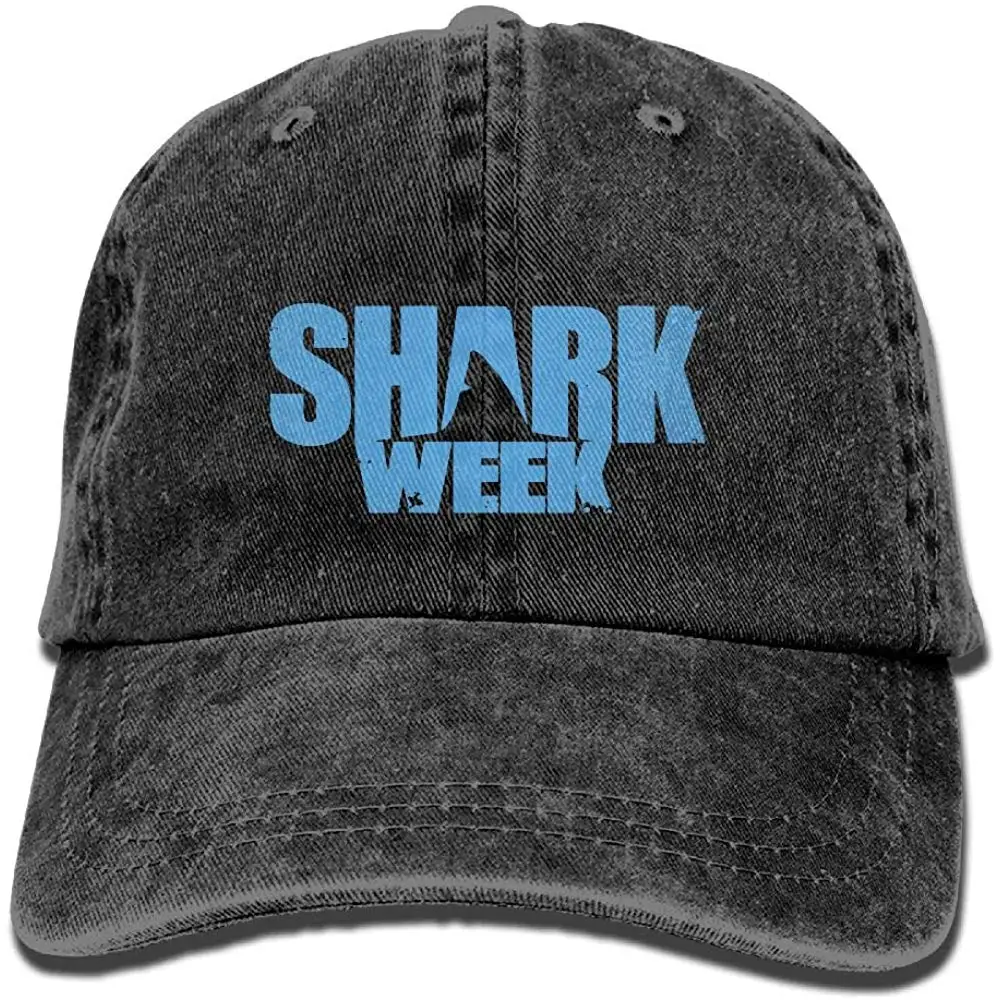 Shark Week Мужская и женская джинсовая бейсболка с эффектом потертости, регулируемая задняя застежка, Кепка для водителя грузовика, спортивные шапки для улицы