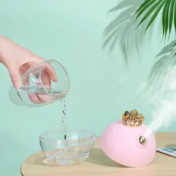 

320ML USB Crown Shape Cool Mist Humidifier Air Purifier With Night-Light Waterless Auto-Off Function For Home Office Car Travel