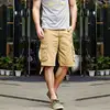 2022 Summer Men's Baggy Multi Pocket Military Cargo Shorts Male Cotton Khaki Mens Tactical Shorts Short Pants 29-44 No Belt ► Photo 3/6