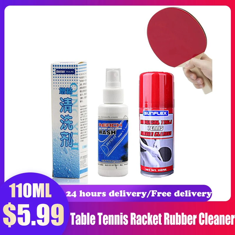 100/110ML Table Tennis Racket rubber Cleaner Dirt Sweat Removal Anti