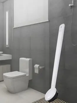 

Silicone Toilet Brush Wall-mounted Bathroom Toilet Brush Set Cleaning Tool Durable And No Dead Angle Cleaning Brush