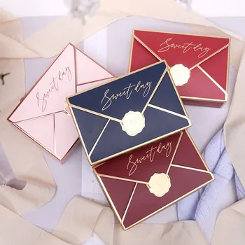 

5PCS Creative Candy Box European-style Bronzing Boxes Wedding Birthday Party High-end Gift Rectangular Chocolate Box Sweet Day