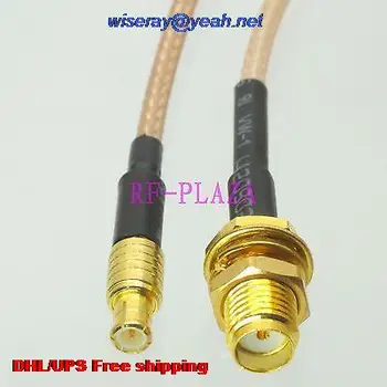 

DHL/EMS 100 pcs Cable 6inch SMA female bulkhead to MCX male RG316 RF Pigtail jumper cable with one year warranty-A2