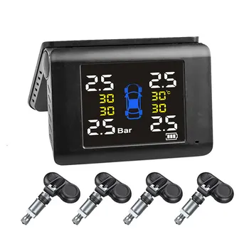 Best Price Wireless Car TPMS Tire Pressure Monitor Intelligent System Solar Power LED Display with 4 Built-in or External Sensor Best Price Wireless Car TPMS Tire Pressure Monitor Intelligent System Solar Power LED Display with 4 Built-in or External Sensor