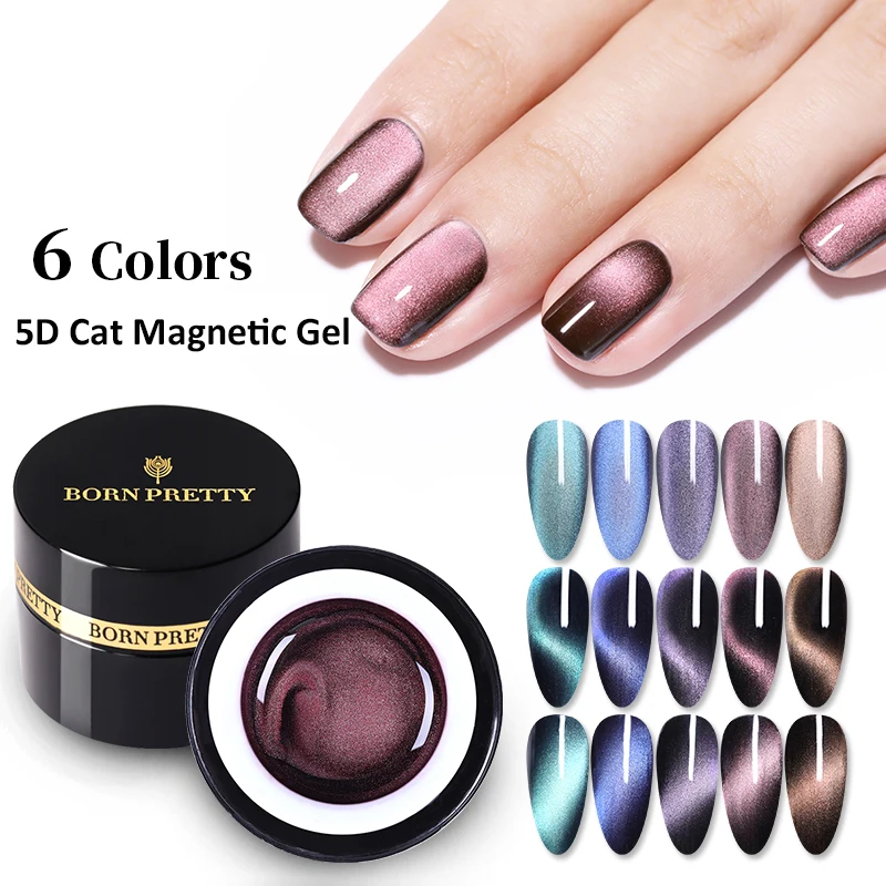 От BORN PRETTY магнитный 5D/9D кошка Магнитный УФ гель для ногтей комплект эффект