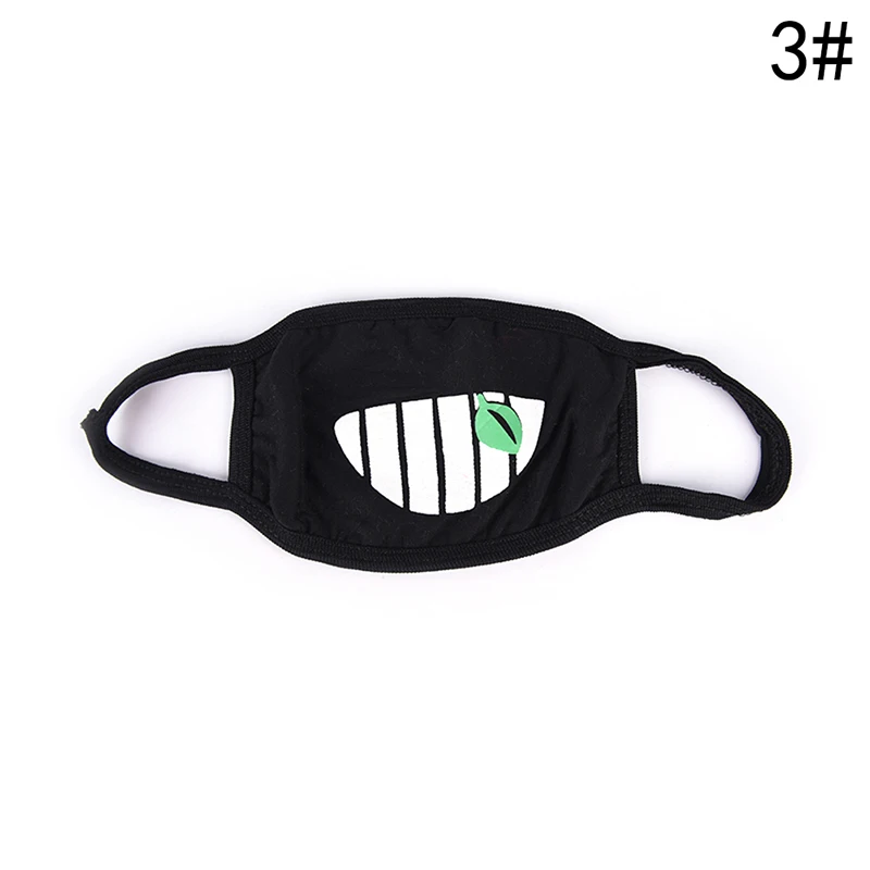 Kpop маски со ртом для лица аниме мультфильм зубы шаблон муфельные для женщин мужчин хлопок Пылезащитная маска для лица Горячая