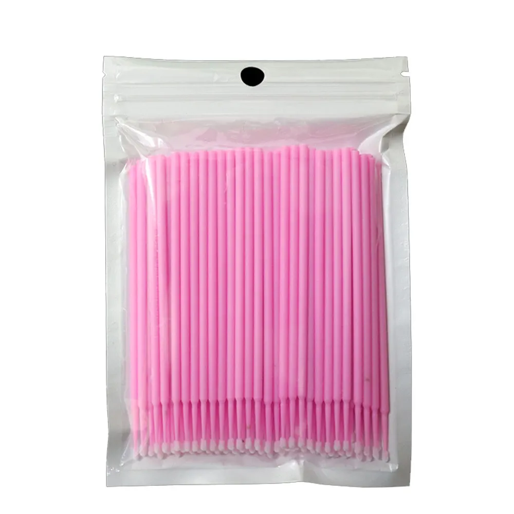 Светло-голубой Makeup cleaning special Durable Micro Disposable micro Individual Lash Removing Tools Swab Micro brushes Eyelash Extension tools - Цвет: Светло-голубой