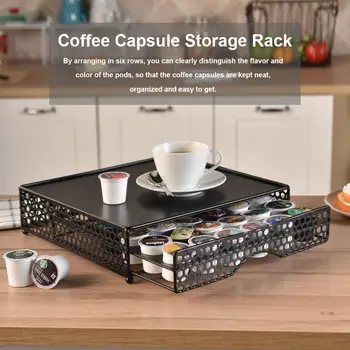 

36 Coffee Pod Holder Drawer Storage Coffee Capsules Kitchen Organizer K Cup Holder Coffee Bar Accessories