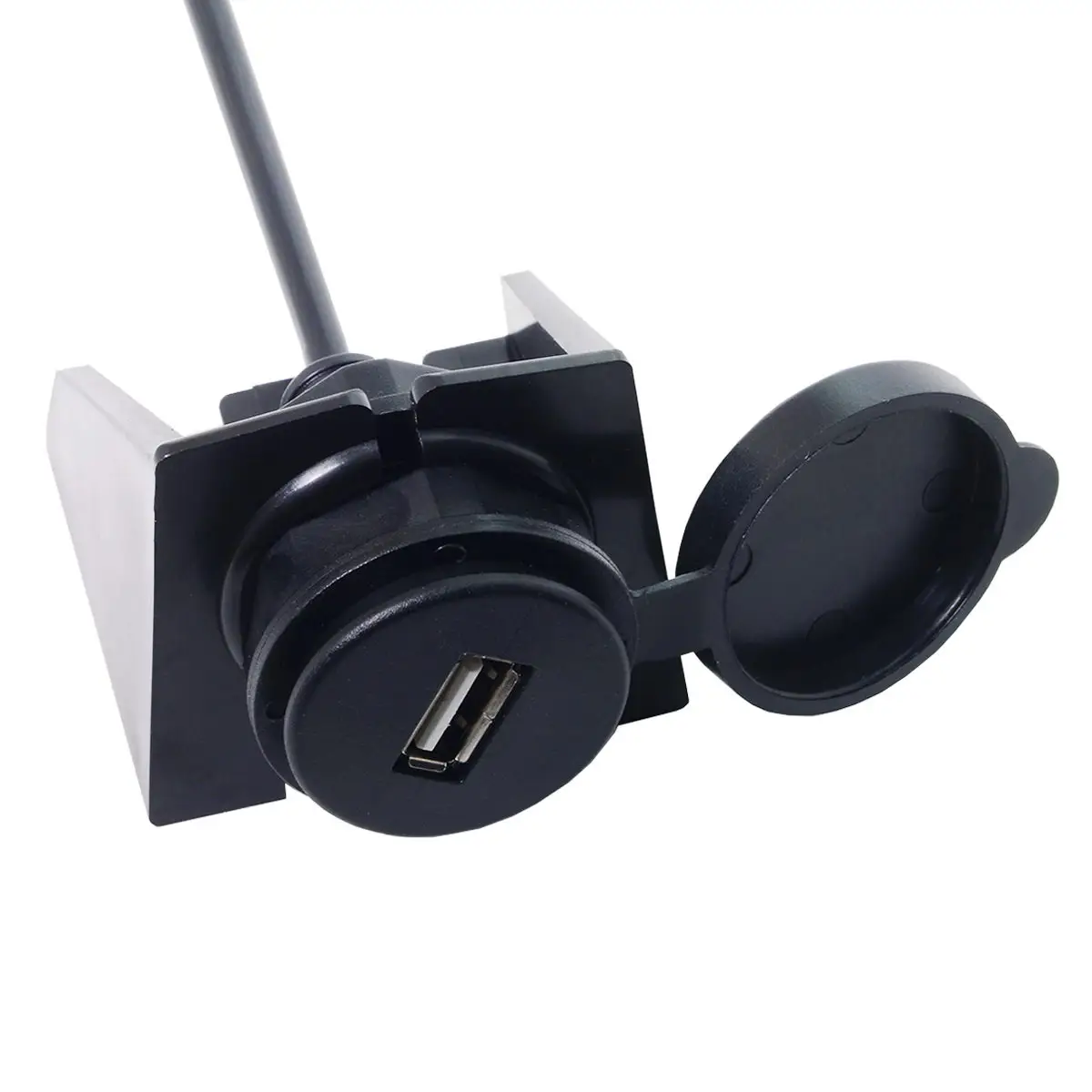 Водонепроницаемый один USB 2,0 удлинитель AUX заподлицо автомобильное крепление Удлинительный кабель 1 м для приборной панели