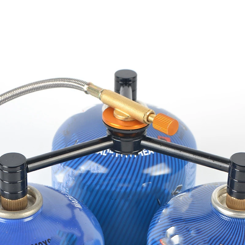 Открытый кемпинг газовый переходник для печки штатив алюминиевый топливный бак подставка разъем кемпинг газовый цилиндр конверсионный инструмент