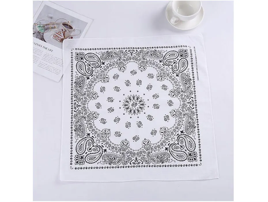 Vintage Bohemia Style Bandana Square Scarf Headband For Women Men Face Mask Cross Turban Bandanas Hair Tie Headscarf Headwear ladies headbands for short hair