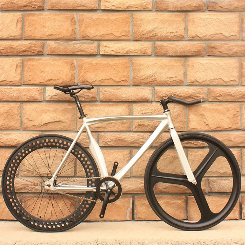Bicycle Fixed Gear Bike Aluminum Alloy with Eye-catching Multi-color DIY Adult Male and Female Students
