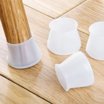 

4pcs Chair Table Foot Pad Mat Cover Protector Pads Furniture Floor Protection Mute Non Slip Universal Silicone Use of Home Bar