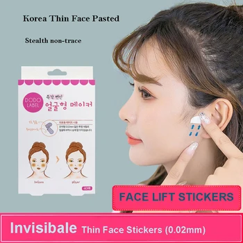 

40pcs Face Lift Stickers Facial Line Wrinkle Sagging Skin V-Shaped Face Lift Up Chin Adhesive Invisible Tape Tighten Skin Tools