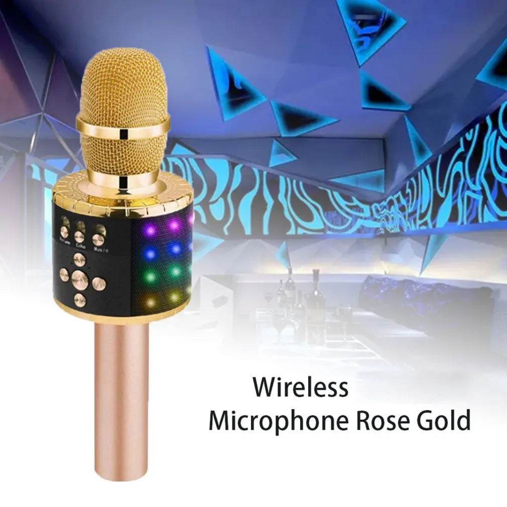 Bluetooth беспроводная конденсаторная машина караоке микрофон мобильный телефонный проигрыватель микрофон Запись музыки