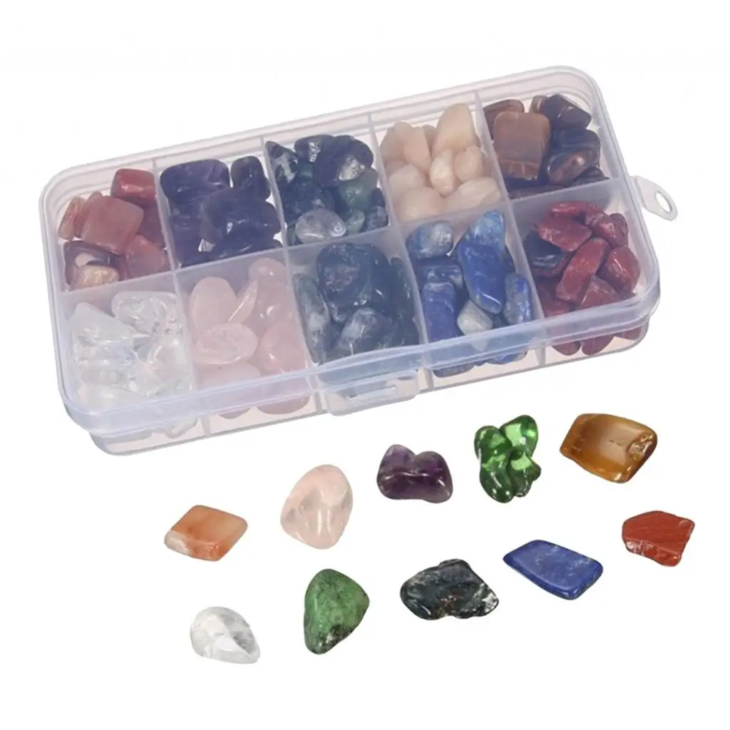 10 Colors Gemstone Chips Stone Rock Bead For Necklace Bracelets Jewelry