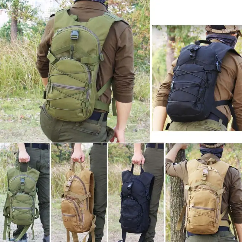 15L Military Tactical Backpack - MOLLE System Army Pack For Hiking, Camping & Outdoor Use
